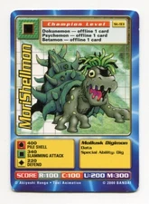 St-93 MoriShellmon Digimon Swedish Promo Card TCG Rare Digi-Battle Bandai Played