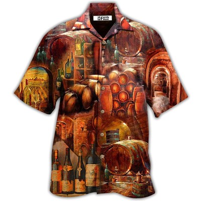 Wine Tasting Daily From The Cellar   Hawaiian Shirt