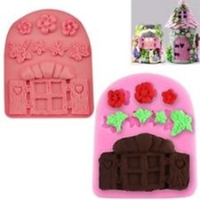 Fairy Window Mould Silicone Fantasy Gardens Cakes Decorating Fondant Sugarcrafts