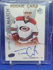 2016-17 SP Authentic Future Watch Auto Trevor Carrick /999 Carolina Hurricanes
