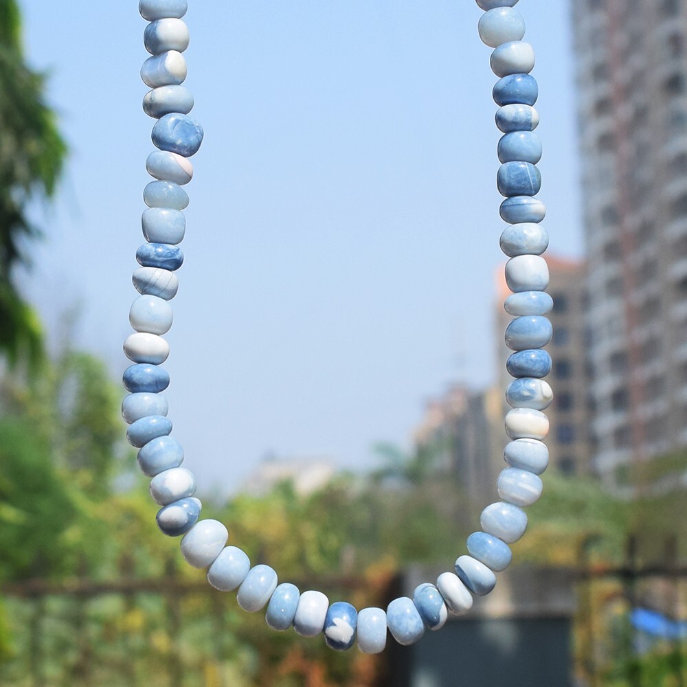Most Brilliant Blue Opal 222. Cts World Class Beaded Amazing