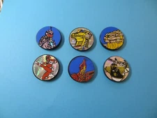 Pogs * 1995 Power Rangers * Series 2 Slammers * Plastic * Set of 6 * Complete