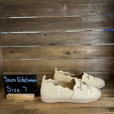 New 140 Women's Sam Edelman Karla Espadrille Flat Loafer Shoe Size 7 M