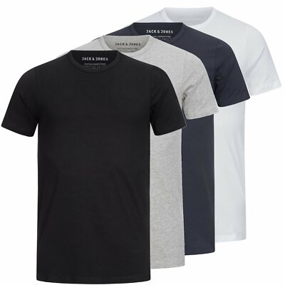 Herren Shirt T-Shirt Herrenshirt Kurzarmshirt Rundhals Jack & Jones Basic O-Neck