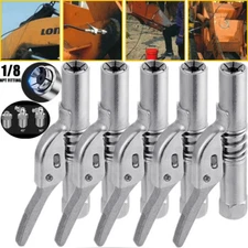 4PCS Grease Gun Coupler Quick Release Lock Oil Injection Nozzle 1/8”NPT 12000PSI
