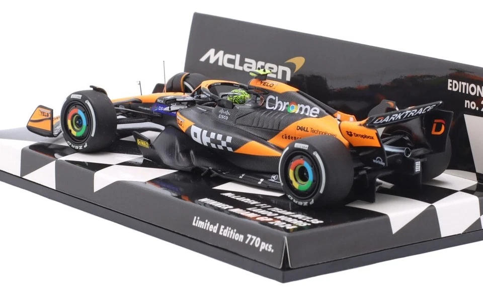 Minichamps McLaren MCL38 Winner Miami GP 2024 - Lando Norris 1/43 Scale - Image 2 of 4