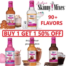 BUY 1 GET 1 50% OFF Jordans Skinny Syrup SUGAR FREE Keto Flavoring BULK DISCOUNT