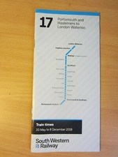 20 May to 8 December 2018 Portsmouth - Waterloo Train Services Timetable No. 17