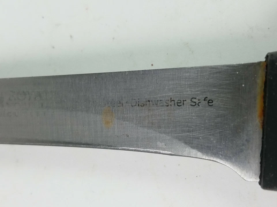 Cuchillo deshuesador Royal Norfolk Cutlery de acero inoxidable mango negro Foto 4 de 4