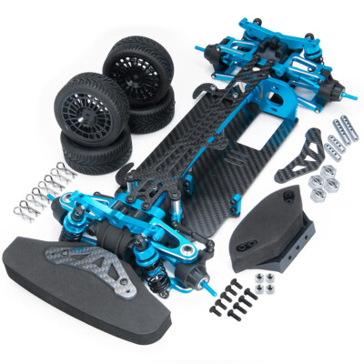 Alloy & Metal Shaft Drive 1/10 RC 4wd Touring Car Frame Kit for