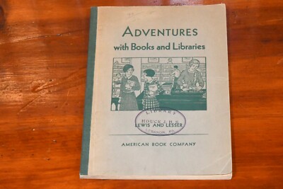 Vtg Homeschool Adventures with Books & Libraries American Book Company Workbook