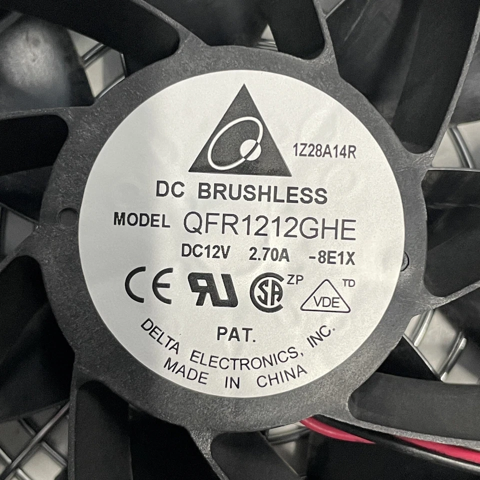 HP ProLiant rear Gen 6 server cooling fan 513929-001 519378-001 Delta QFR1212GHE - Image 3 of 4