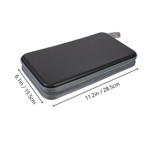 80 Capacity Large CD Bag Storage Container Wallet Disc Holder DVD Organizer - Afbeelding 10 van 12