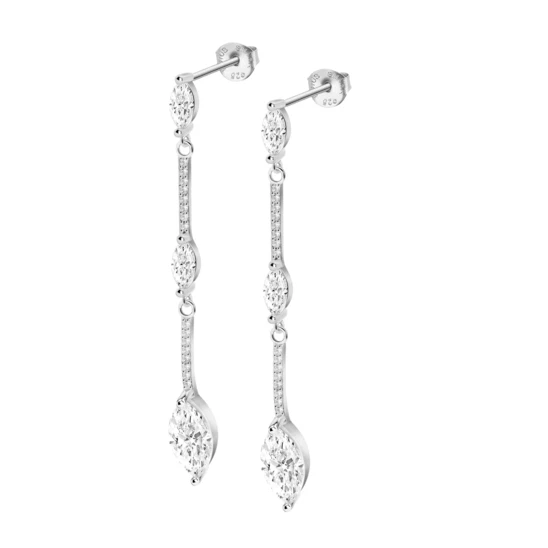 DAYLINLOVE Orecchini loto Argento Sterling 925 Orecchini Bottone Pietra Luna Loto Fiori Gioielli Yoga Regali per Donne Ragazze Amanti Del Loto
