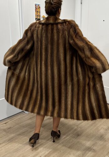 Smoke Grey Luxury Mink Fur Coat - 100% Real Fur Coats - Haute Acorn