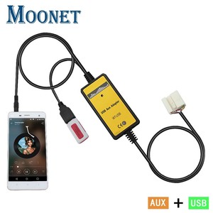 Moonet Car Audio Usb Aux Adapter 3 5mm Aux Interface Cd Changer