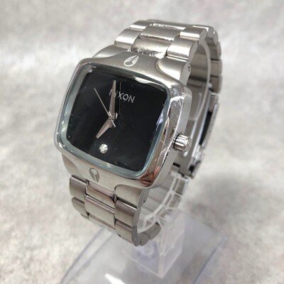 NIXON PLAYER 腕時計 ブラック/シルバー Nixon Player Silver Black Yes It's Real Men Women Watch
