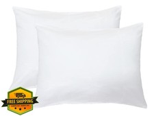 Toddler Travel Pillowshams 2pk White Egyptian Cotton 12x16"