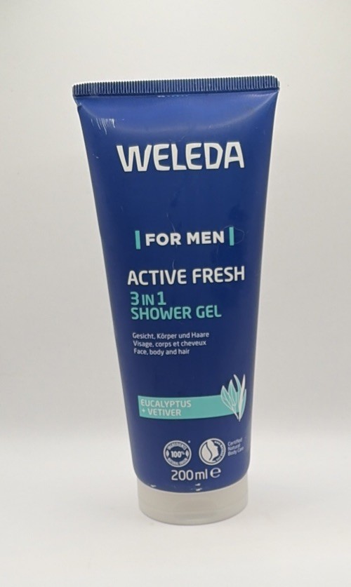 Weleda Men's Active Fresh 3in1 Shower gel 200ml New EC