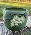 Rare ROSEVILLE POTTERY DOGWOOD JARDINIERE, INTRODUCED IN 1928