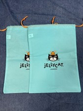 Lot Of 2 AUTHENTIC Jellycat London Dust Bags 11  x15" - NEW VERSION