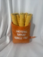 WHAT DO YOU MEME? Emotional Support Crinkle Fries Plushies Fun Gifts