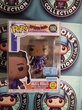 Marvel Spiderman Miles Morales Glow Supreme 9500pc Funko Pop 1562 In Protector