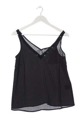 ZERO Blusentop Damen Top Gr. DE 36 schwarz Casual-Look
