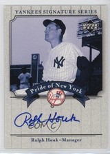 2003 Upper Deck Yankees Signature Series Pride of New York Ralph Houk Auto 0l1