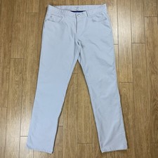 Peter Millar Pants Men 35x32 Fits 36x31 Gray EB66 Trouser Performance READ