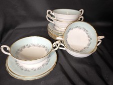 Very Rare Vintage Tuscan Aristocrat Soup Plates, Saucers And Side Plates *5