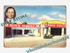 1930-45 Tommy Wilson Buick Service Texas tin sign plaque artwork prints