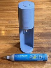 Sodastream Terra Icy Blue Carbonated Soda Maker Machine & Empty CO2 - No Bottle