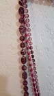Vintage Selini Signed Multi-Strand Necklace, MCM Pink/Purple Lucite Bead Pendant — photo 9