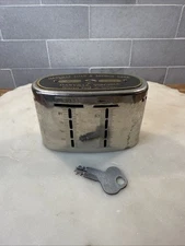 The Traveling Teller Vintage Coin Bank With Key Danville Virginia Loan & Savings
