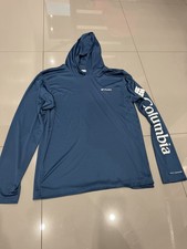 Columbia Hoodie Large Blue With Hood Omni-Shade