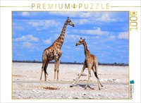 Calvendo Puzzle Etosha Giraffen | 1000 Teile Lege-GrößE 64X48Cm Foto-Puzzle FüR