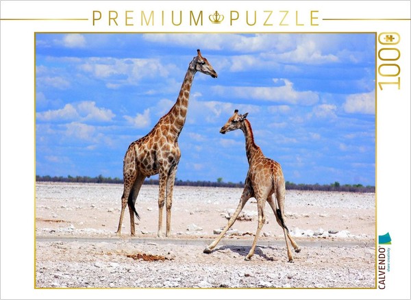 Calvendo Puzzle Etosha Giraffen | 1000 Teile Lege-GrößE 64X48Cm Foto-Puzzle FüR-image