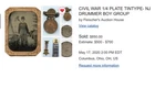 Civil War Drummer Boy Tintype and His Medals
