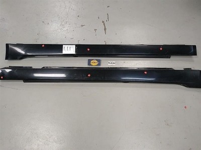 2008 2009 2010 BMW 528i E60 Rocker Panel Skirt Molding Pair Set (668 Black) 