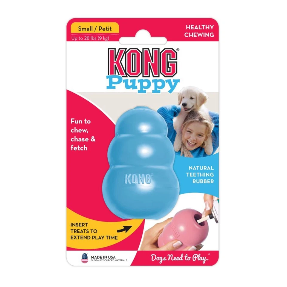 KONG Puppy Jouet à Mâcher en Caoutchouc Naturel pour Chiots - Petit