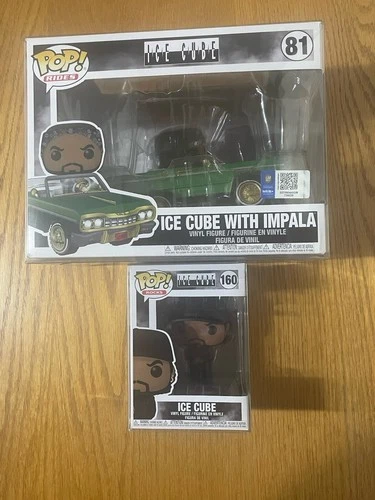Funko Pop! Rides Ice Cube with Impala #81 W/ Box Protector + #160 Rocks NWA