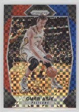 2017-18 Panini Prizm Red White & Blue Prizm Omer Asik #129 2sc