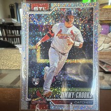 Topps 2026 Series 1 Jimmy Crooks #73 St. Louis Cardinals Rookie Foil confetti 
