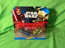 Hot Wheels Emperor Palpatine Yoda Star Wars Die Cast 2 Pack