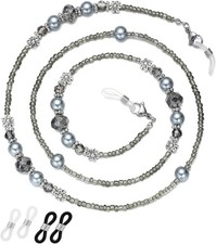Glasses Chain for Women Eyeglass Chain Eye Glasses Holders Around Neck Beaded Ey