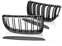 Sport Frontgrill Nieren Set FüR BMW 3Er E90 E91 2005-2008 Schwarz Glanz