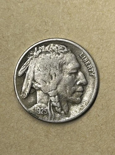1925 Buffalo Nickel Very Fine Condition Nice Details Exact Coin As Imaged #L19