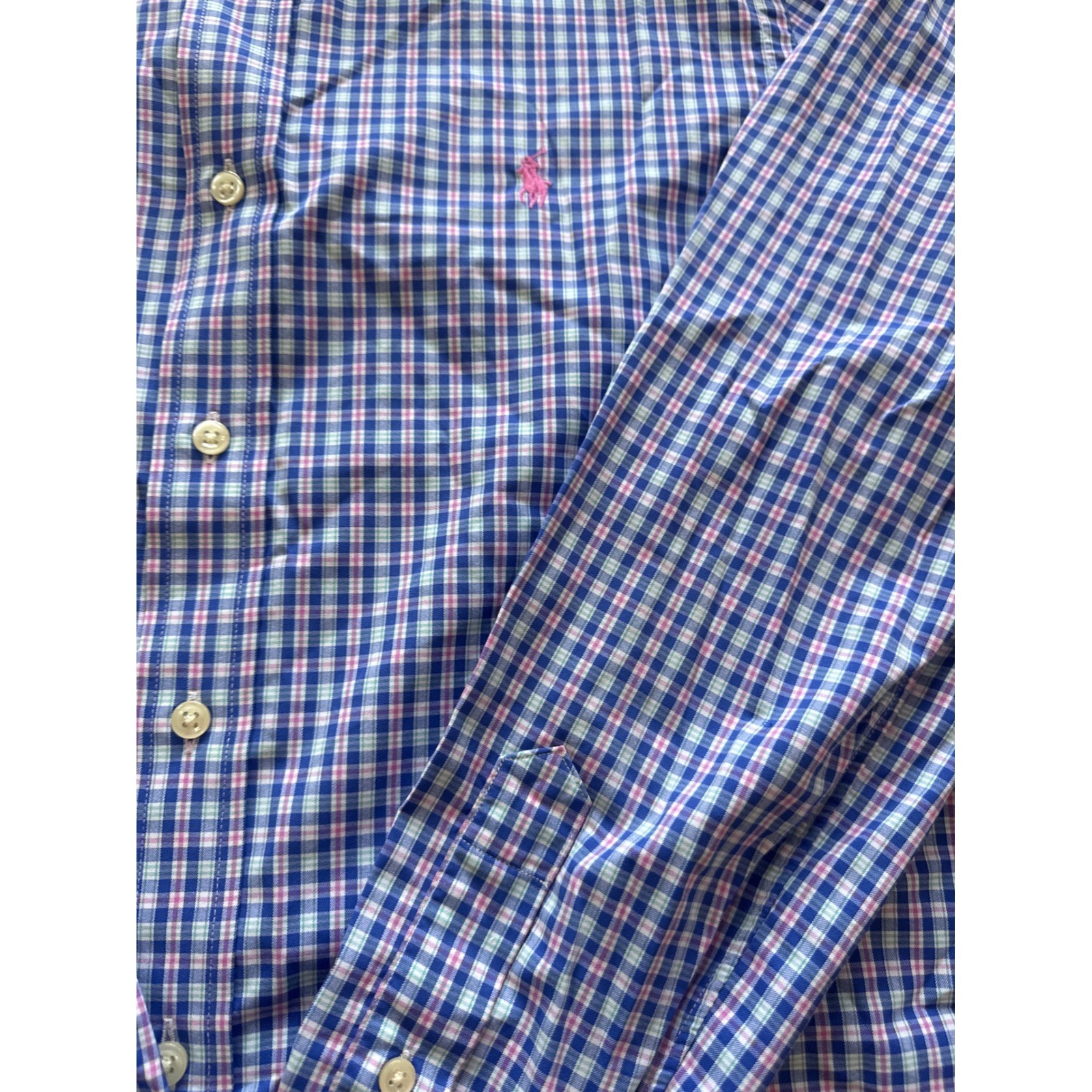 Ralph Lauren Performance Gingham Button Down Shir… - image 2