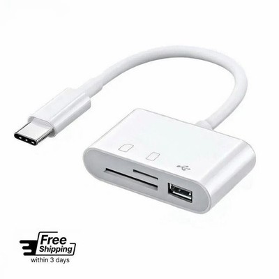 USB C SD Kartenleser, Micro SD auf Typ C OTG Adapter für SDHC SDXC TF